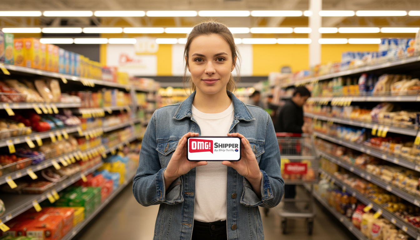 OMG Shipper app on mobile phone